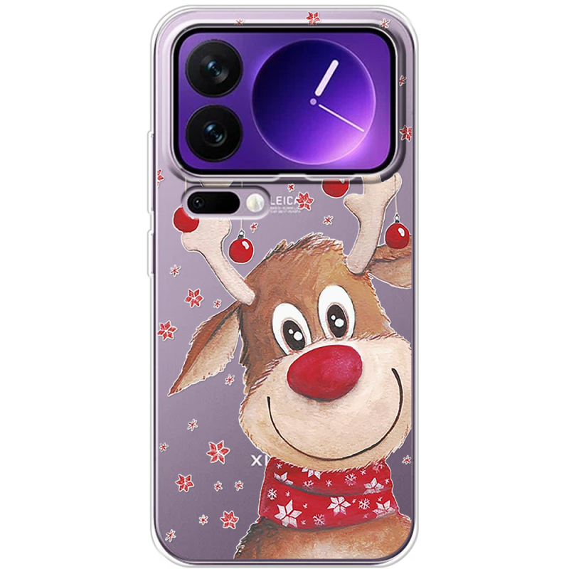 Прозорий чохол BoxFace Xiaomi 17 Pro Max Winter Deer