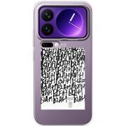 Прозорий чохол BoxFace Xiaomi 17 Pro Max Blah Blah