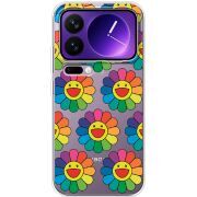 Прозорий чохол BoxFace Xiaomi 17 Pro Max Hippie Flowers