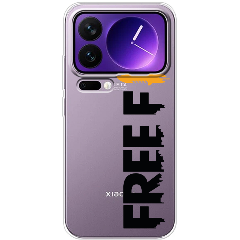 Прозорий чохол BoxFace Xiaomi 17 Pro Max Free Fire Black Logo