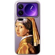 Прозорий чохол BoxFace Xiaomi 17 Pro Max Девушка с жемчужной серёжкой