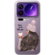 Прозорий чохол BoxFace Xiaomi 17 Pro Max love is in the air