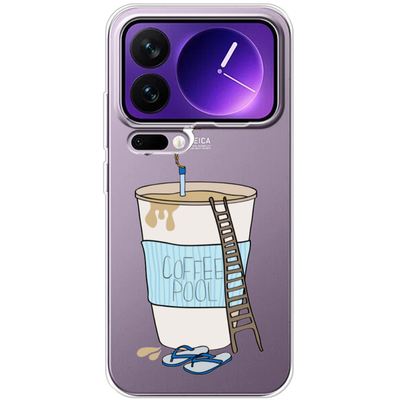 Прозорий чохол BoxFace Xiaomi 17 Pro Max Segull in Cofee Pool