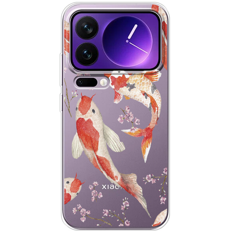 Прозорий чохол BoxFace Xiaomi 17 Pro Max Japanese Koi Fish