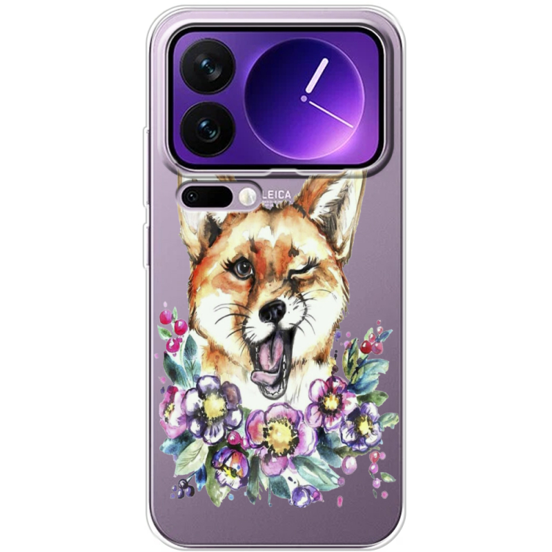 Прозорий чохол BoxFace Xiaomi 17 Pro Max Winking Fox