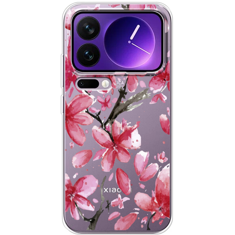 Прозорий чохол BoxFace Xiaomi 17 Pro Max Pink Magnolia