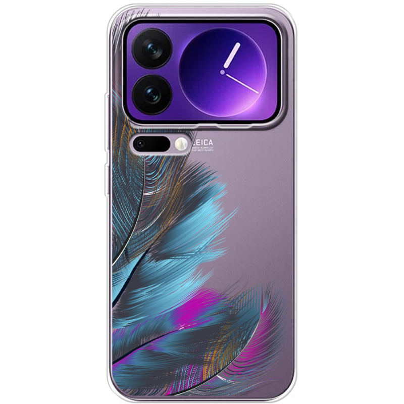 Прозорий чохол BoxFace Xiaomi 17 Pro Max Feathers