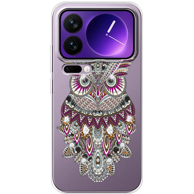 Чохол зі стразами Xiaomi 17 Pro Max Owl