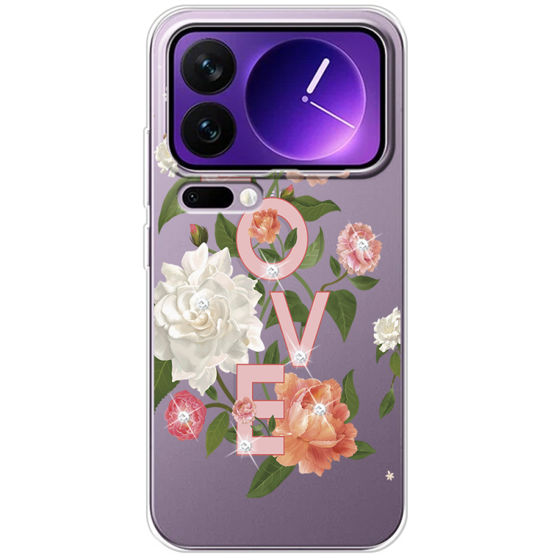 Чохол зі стразами Xiaomi 17 Pro Max Love