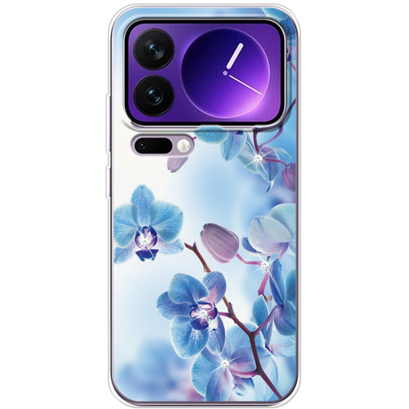 Чохол зі стразами Xiaomi 17 Pro Max Orchids