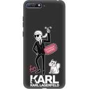 Черный чехол Uprint Huawei Y6 2018 For Karl