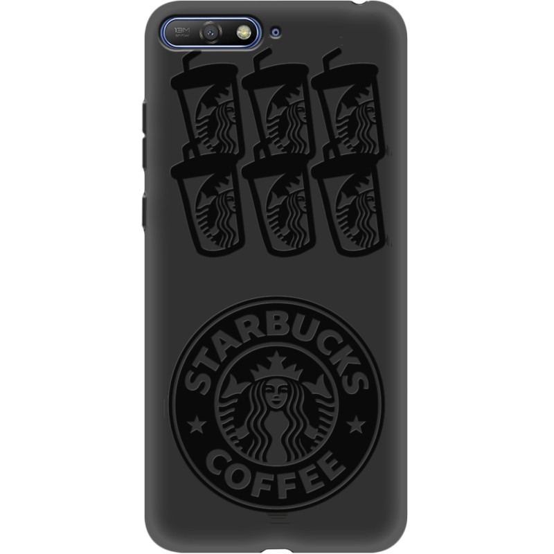 Черный чехол Uprint Huawei Y6 2018 Black Coffee