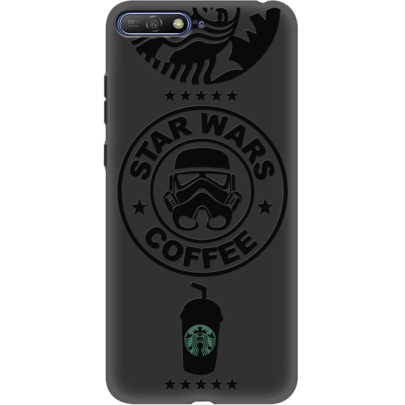Черный чехол Uprint Huawei Y6 2018 Dark Coffee