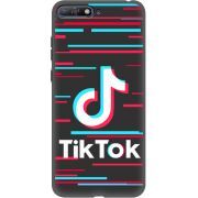 Черный чехол Uprint Huawei Y6 2018 Tik Tok