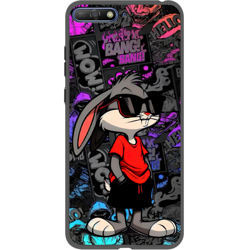 Черный чехол Uprint Huawei Y6 2018 Малий вухань