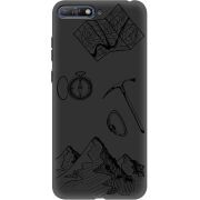 Черный чехол Uprint Huawei Y6 2018 Mountains