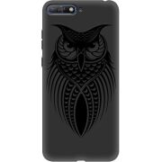 Черный чехол Uprint Huawei Y6 2018 Owl