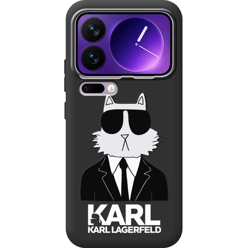 Чорний чохол BoxFace Xiaomi 17 Pro Max Cat in Black