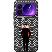 Чорний чохол BoxFace Xiaomi 17 Pro Max Man Pattern