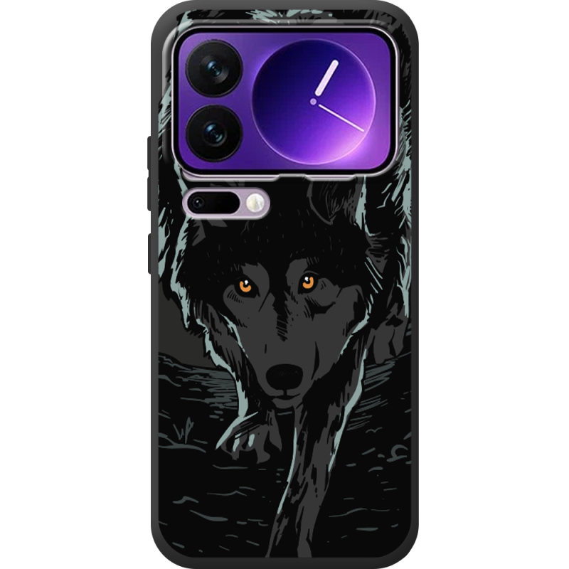 Чорний чохол BoxFace Xiaomi 17 Pro Max Wolf