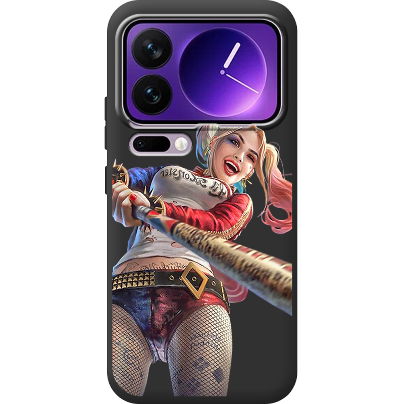 Чорний чохол BoxFace Xiaomi 17 Pro Max Happy Harley Quinn