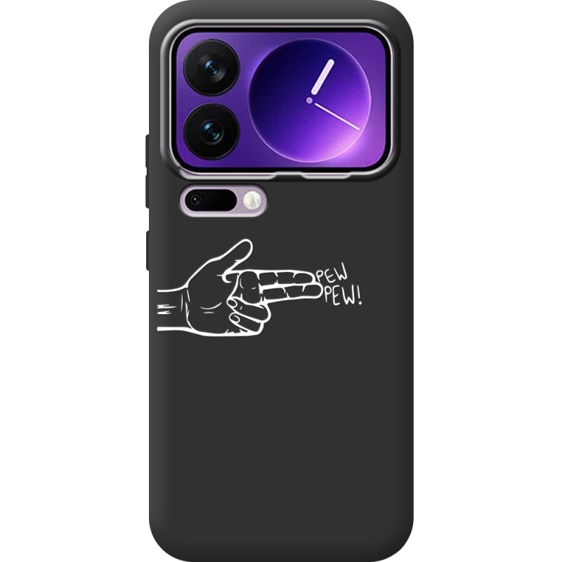 Чорний чохол BoxFace Xiaomi 17 Pro Max Pew Pew