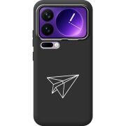 Чорний чохол BoxFace Xiaomi 17 Pro Max Paper Plane