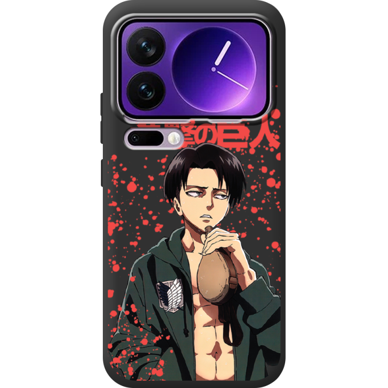 Чорний чохол BoxFace Xiaomi 17 Pro Max Атака Титанов Леви