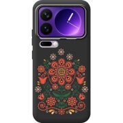 Чорний чохол BoxFace Xiaomi 17 Pro Max Ukrainian Ornament