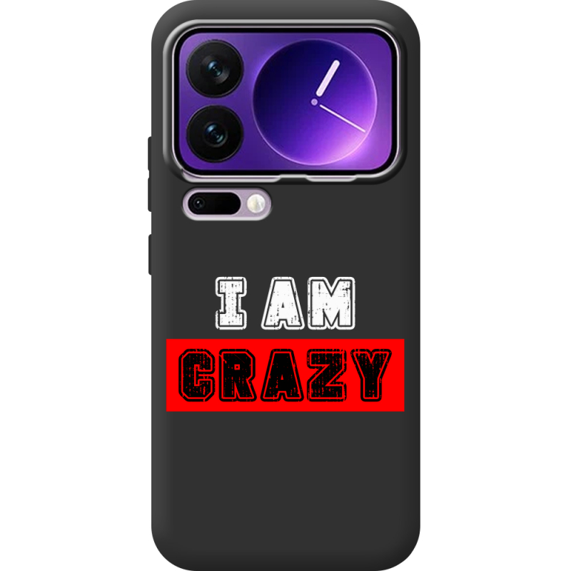 Чорний чохол BoxFace Xiaomi 17 Pro Max I'm Crazy