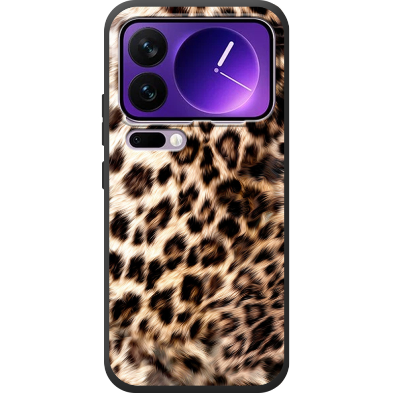 Чорний чохол BoxFace Xiaomi 17 Pro Max Леопардовий