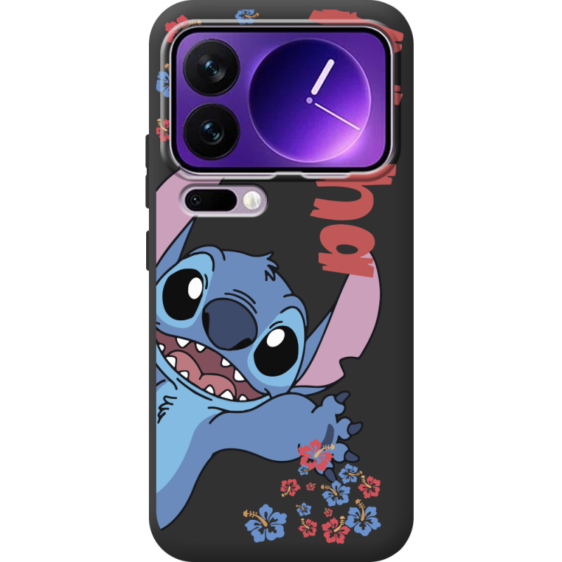 Чорний чохол BoxFace Xiaomi 17 Pro Max Гавайський гість Stich