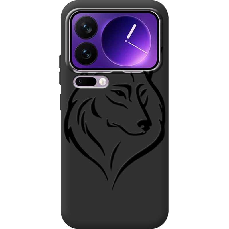 Чорний чохол BoxFace Xiaomi 17 Pro Max Wolf