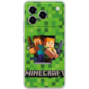 Чохол BoxFace ZTE Blade A76 4G Майнкрафт Стів і Алекс