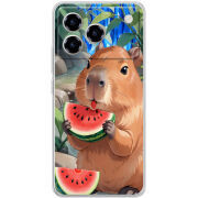 Чохол BoxFace ZTE Blade A76 4G Капібара з кавуном