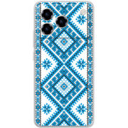 Чохол BoxFace ZTE Blade A76 4G Блакитний Орнамент