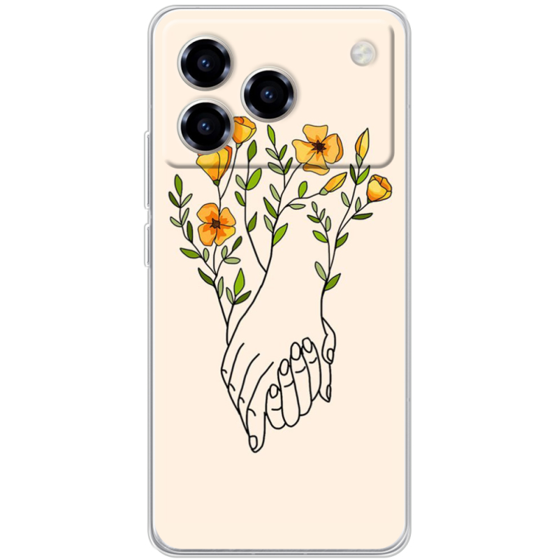Чохол BoxFace ZTE Blade A76 4G Flower Hands