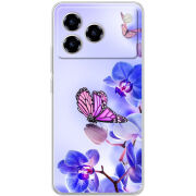 Чохол BoxFace ZTE Blade A76 4G Orchids and Butterflies