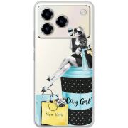 Прозорий чохол BoxFace ZTE Blade A76 4G City Girl