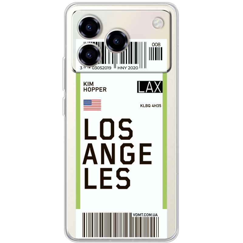 Прозорий чохол BoxFace ZTE Blade A76 4G Ticket Los Angeles