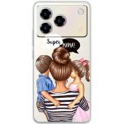 Прозорий чохол BoxFace ZTE Blade A76 4G Super Mama