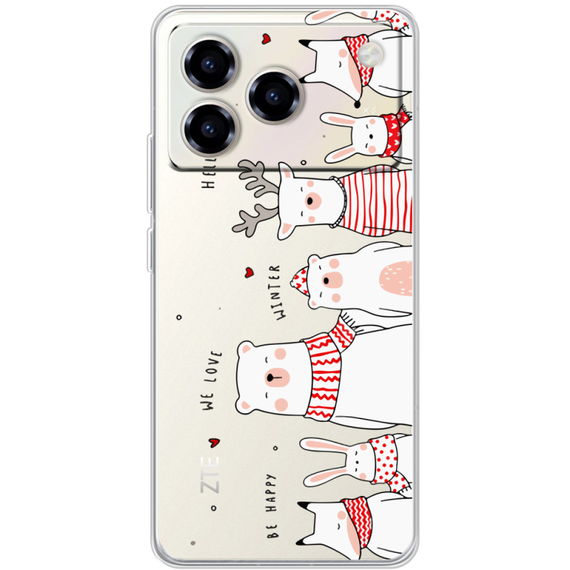 Прозорий чохол BoxFace ZTE Blade A76 4G The Friendly Beasts