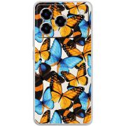 Прозорий чохол BoxFace ZTE Blade A76 4G Butterfly Morpho