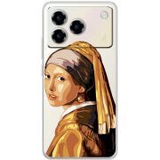 Прозорий чохол BoxFace ZTE Blade A76 4G Девушка с жемчужной серёжкой