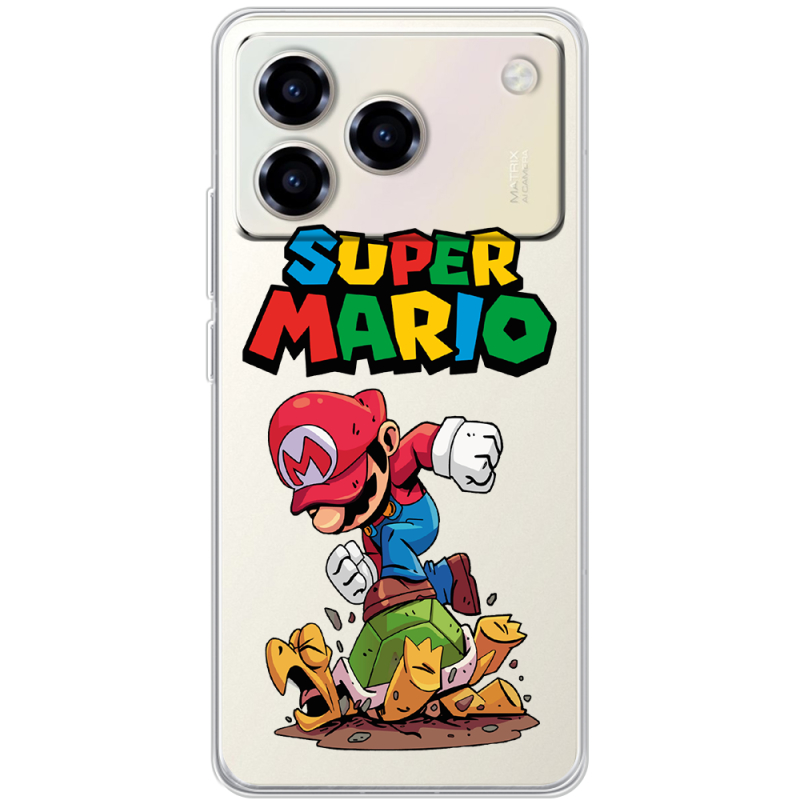 Прозорий чохол BoxFace ZTE Blade A76 4G Super Mario
