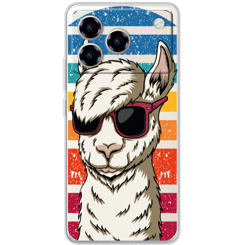 Прозорий чохол BoxFace ZTE Blade A76 4G Стильна Лама