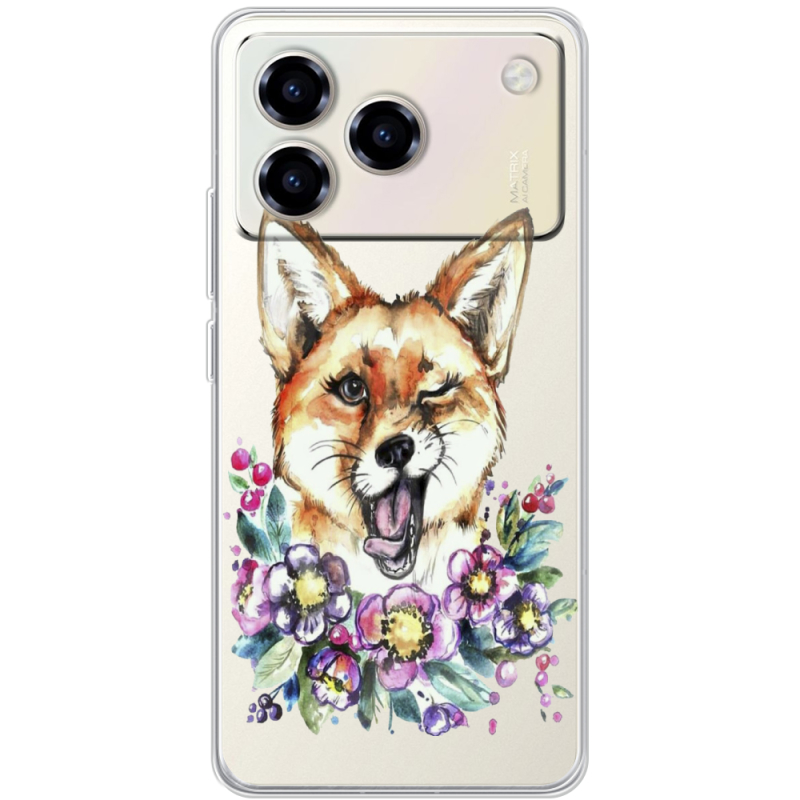 Прозорий чохол BoxFace ZTE Blade A76 4G Winking Fox