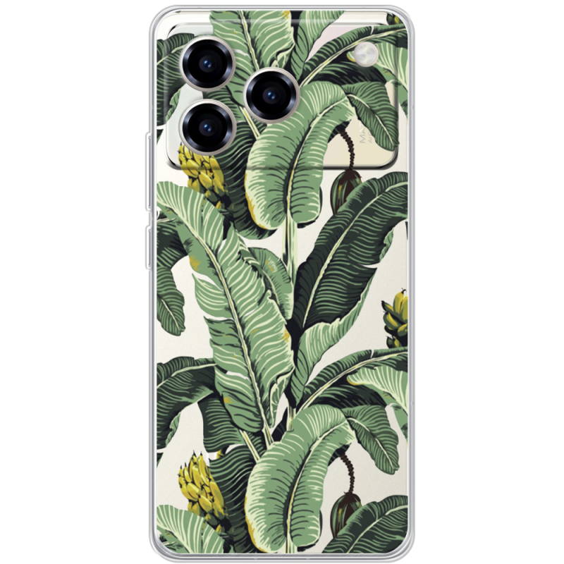 Прозорий чохол BoxFace ZTE Blade A76 4G Banana Leaves