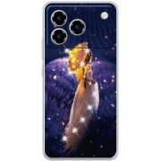 Чохол зі стразами ZTE Blade A76 4G Girl with Umbrella