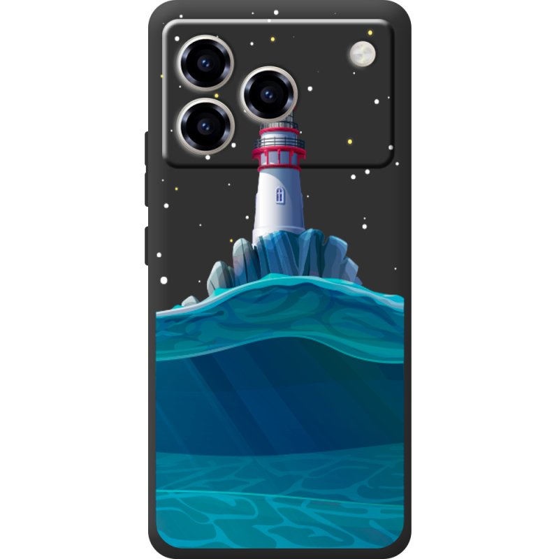 Чорний чохол BoxFace ZTE Blade A76 4G Lighthouse